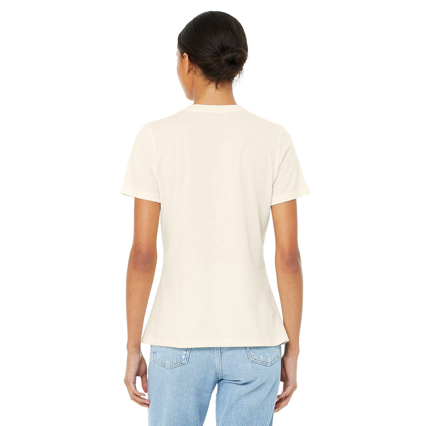 Heather Natural - Side - Bella + Canvas Womens-Ladies Heather T-Shirt