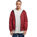 Burgundy-Black - Back - Build Your Brand Mens Wind Runner Jacket