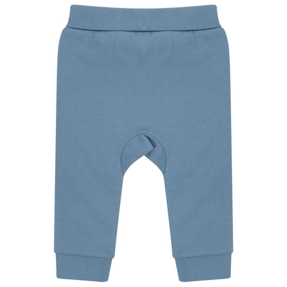 Stone Blue - Front - Larkwood Baby Sustainable Jogging Bottoms