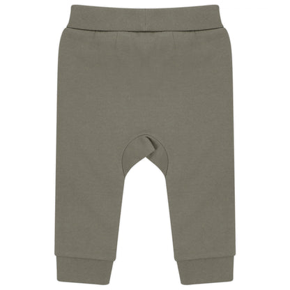 Khaki - Front - Larkwood Baby Sustainable Jogging Bottoms