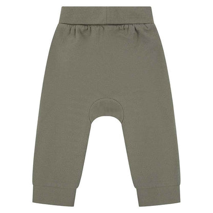 Khaki - Back - Larkwood Baby Sustainable Jogging Bottoms
