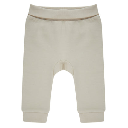 Light Stone - Front - Larkwood Baby Sustainable Jogging Bottoms