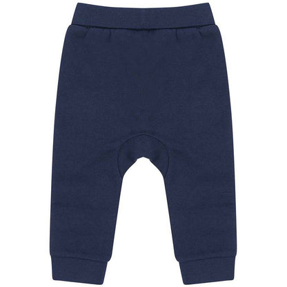 Navy - Back - Larkwood Baby Sustainable Jogging Bottoms