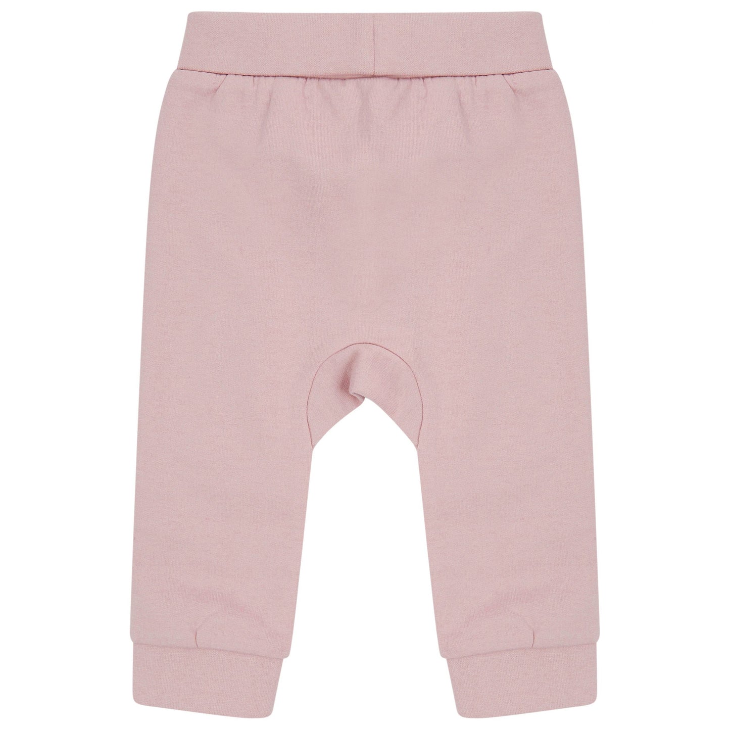 Soft Pink - Front - Larkwood Baby Sustainable Jogging Bottoms