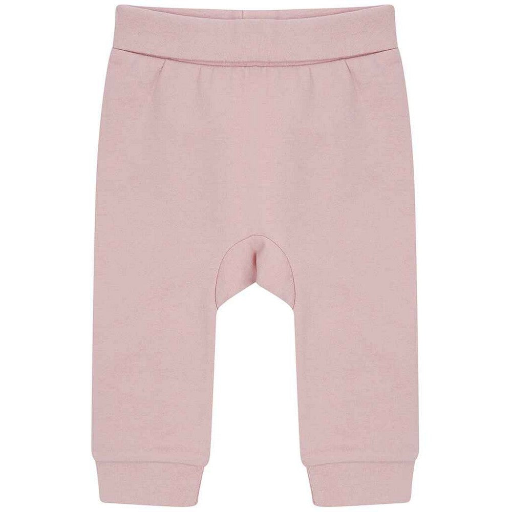 Soft Pink - Back - Larkwood Baby Sustainable Jogging Bottoms