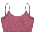 Dusky Pink - Back - Skinni Fit Womens-Ladies Fashion Sustainable Adjustable Strap Crop Top