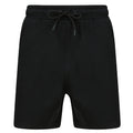 Black - Front - Skinni Fit Unisex Adult Fashion Sustainable Sweat Shorts