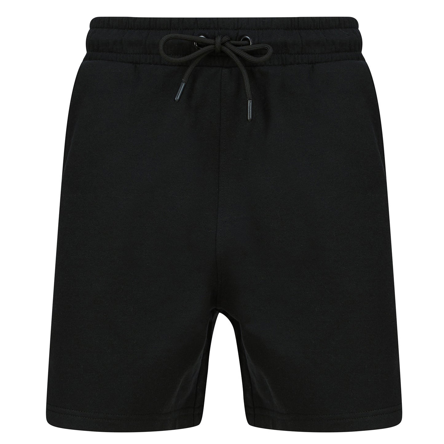 Black - Front - Skinni Fit Unisex Adult Fashion Sustainable Sweat Shorts