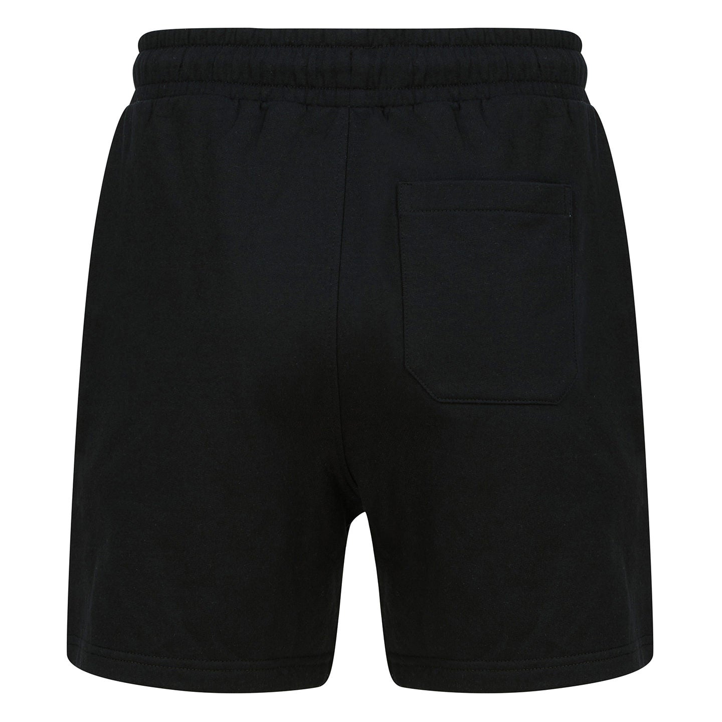 Black - Back - Skinni Fit Unisex Adult Fashion Sustainable Sweat Shorts