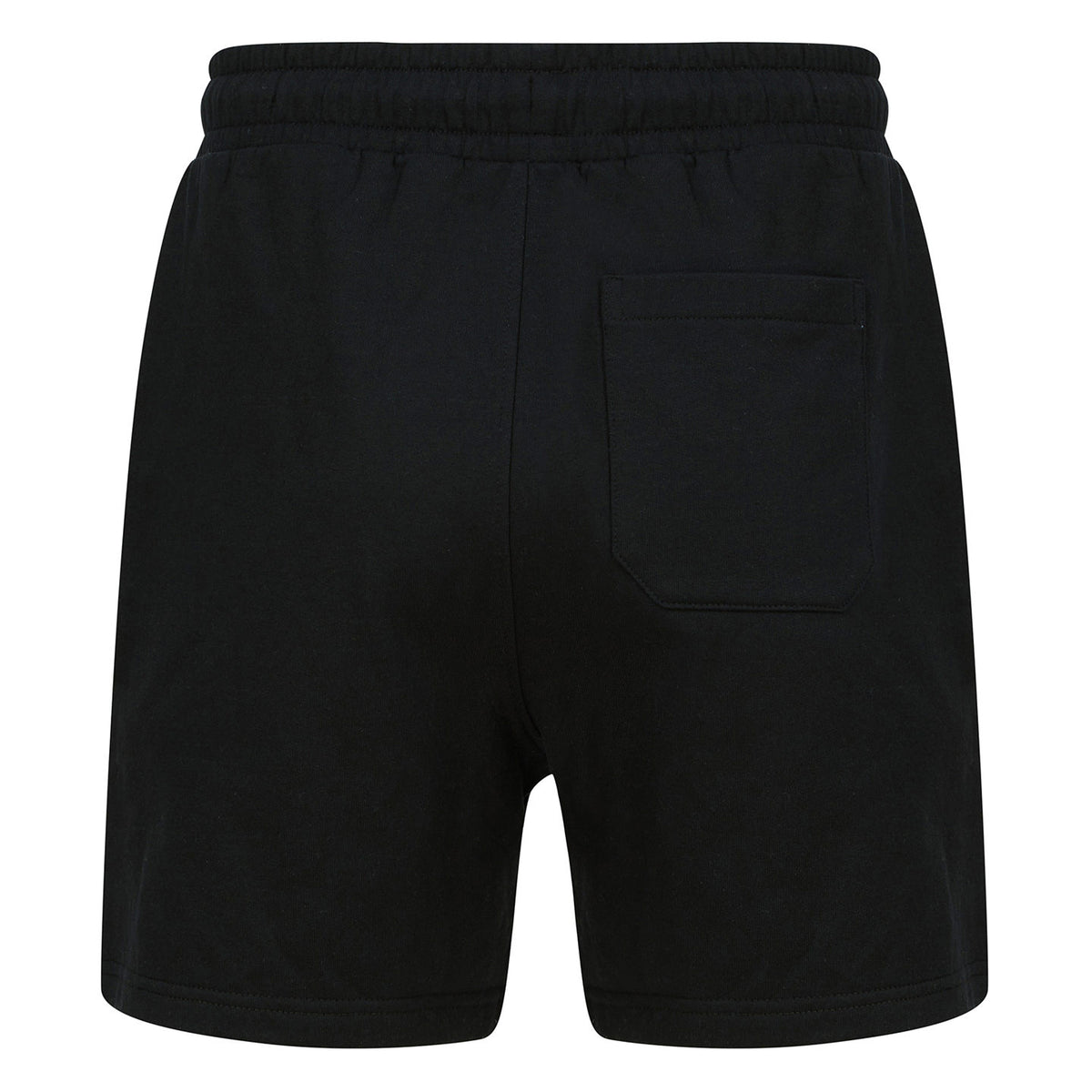 Black - Back - Skinni Fit Unisex Adult Fashion Sustainable Sweat Shorts