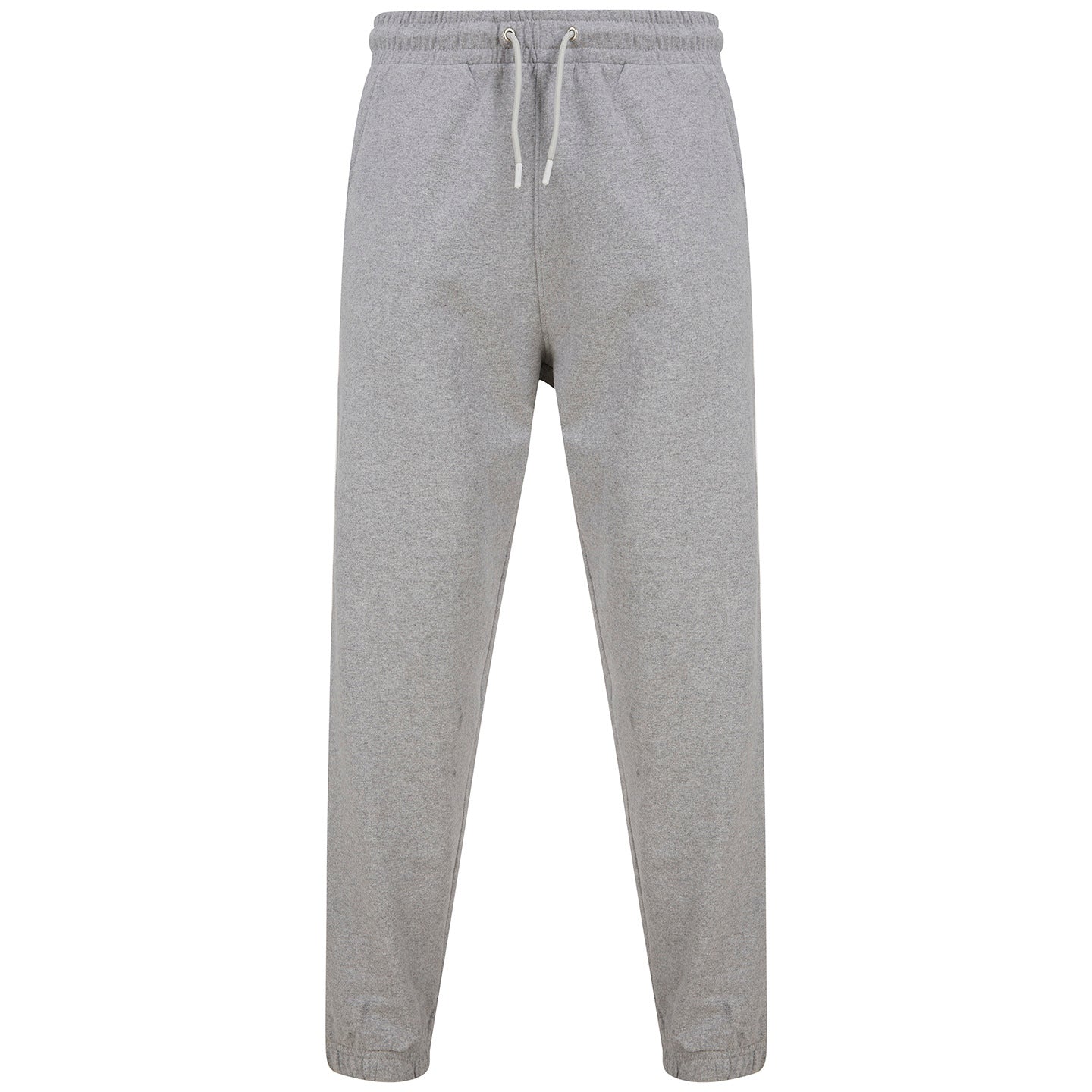 Heather Grey - Front - SF Unisex Adult Fashion Cuffed Jogging Bottoms