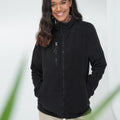 Black - Back - Henbury Unisex Adult Recycled Polyester Fleece Jacket