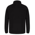 Black - Side - Henbury Unisex Adult Recycled Polyester Fleece Jacket