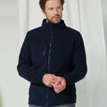 Navy - Back - Henbury Unisex Adult Recycled Polyester Fleece Jacket