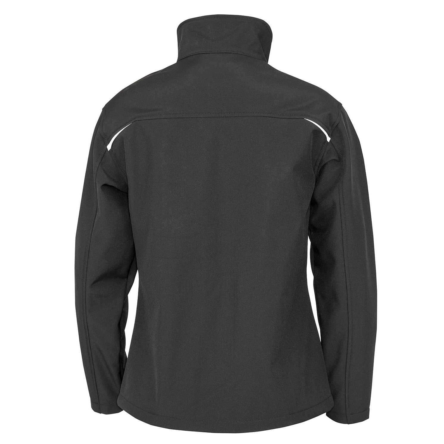 Black - Back - Result Genuine Recycled Womens-Ladies Recycled 3 Layer Soft Shell Jacket