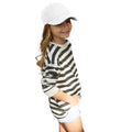 White - Back - Beechfield Childrens-Kids Organic Cotton 5 Panel Baseball Cap