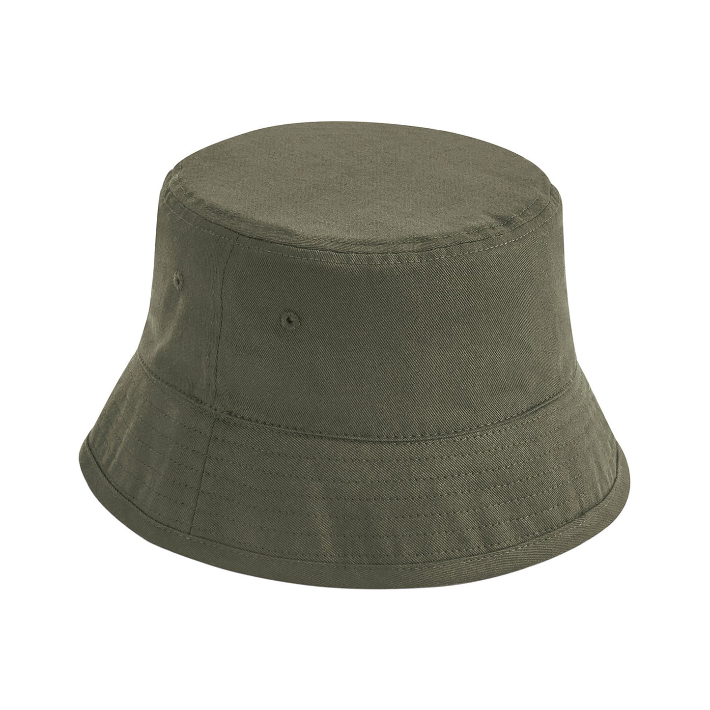Olive Green - Front - Beechfield Unisex Adult Organic Cotton Bucket Hat