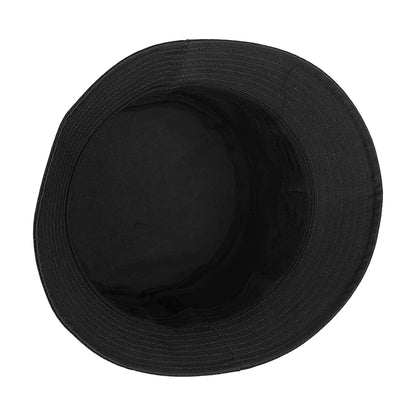 Black - Back - Beechfield Unisex Adult Organic Cotton Bucket Hat