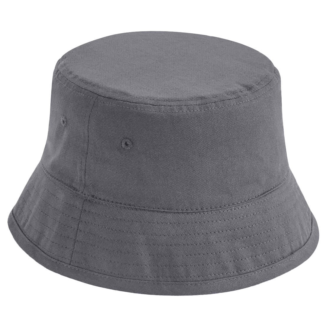 Graphite Grey - Front - Beechfield Unisex Adult Organic Cotton Bucket Hat