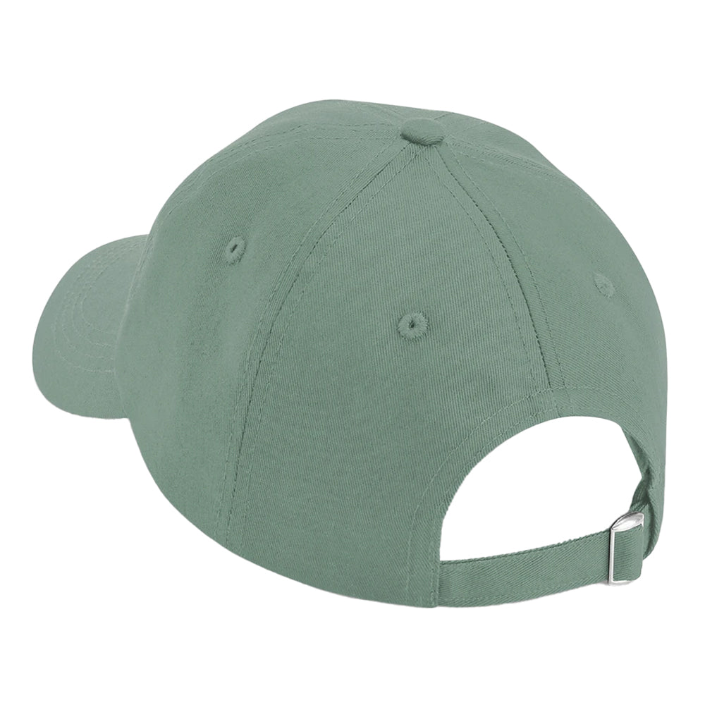 Dusty Green - Back - Beechfield Unisex Adult Organic Cotton 5 Panel Baseball Cap