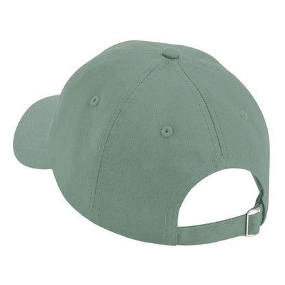 Dusty Green - Back - Beechfield Unisex Adult Organic Cotton 5 Panel Baseball Cap