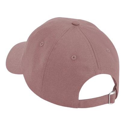 Rose Pink - Back - Beechfield Unisex Adult Organic Cotton 5 Panel Baseball Cap
