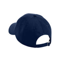 Navy - Back - Beechfield Unisex Adult Organic Cotton 5 Panel Baseball Cap