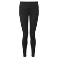 Black - Front - TriDri Womens-Ladies Performance Recycled Leggings