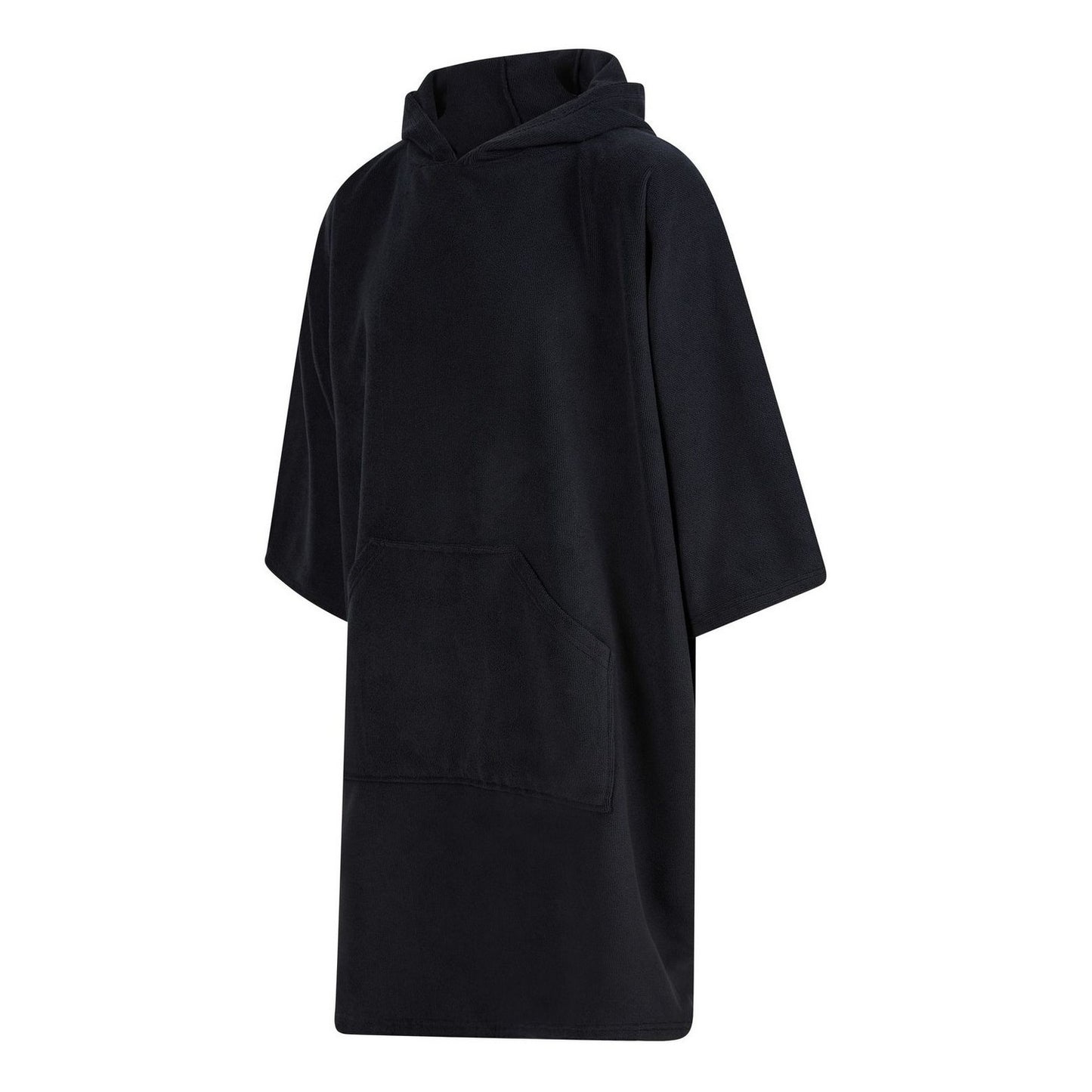 Black - Side - Towel City Unisex Adult Poncho