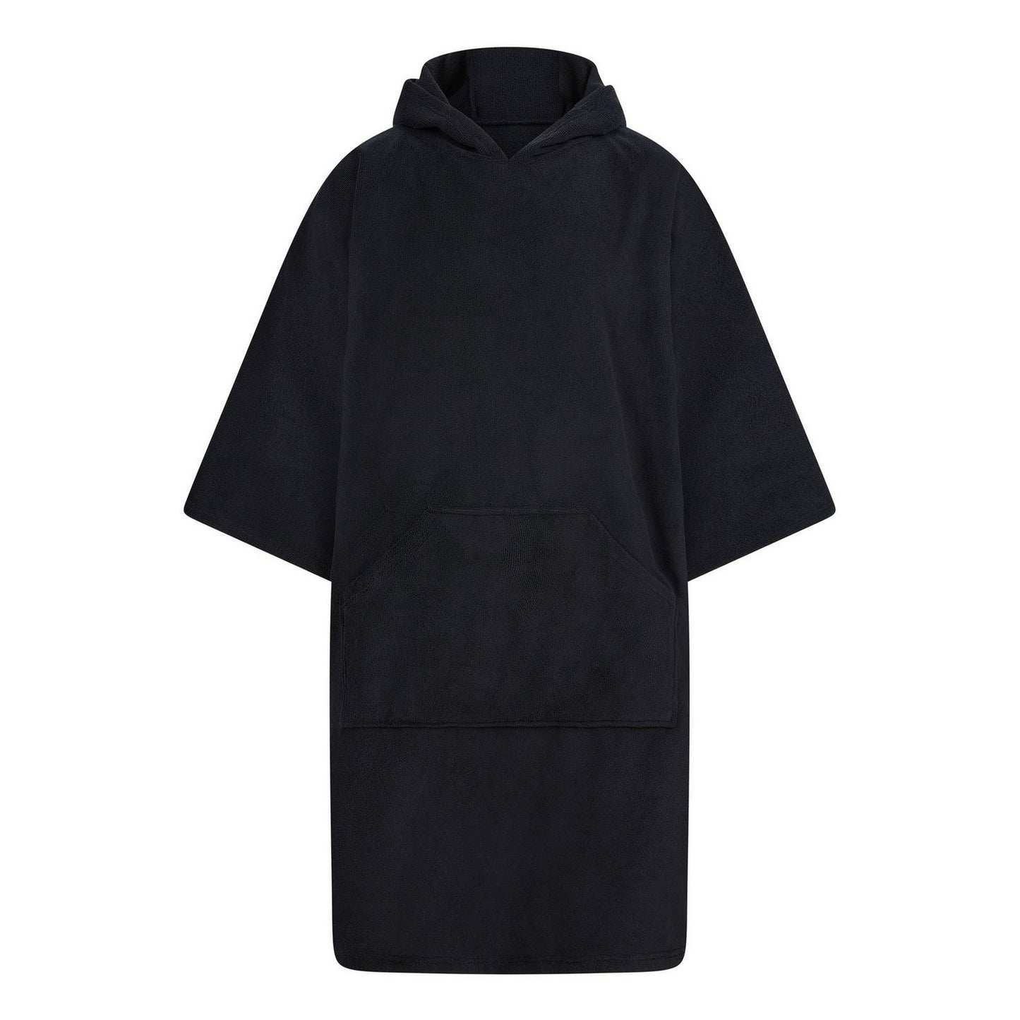 Black - Front - Towel City Unisex Adult Poncho