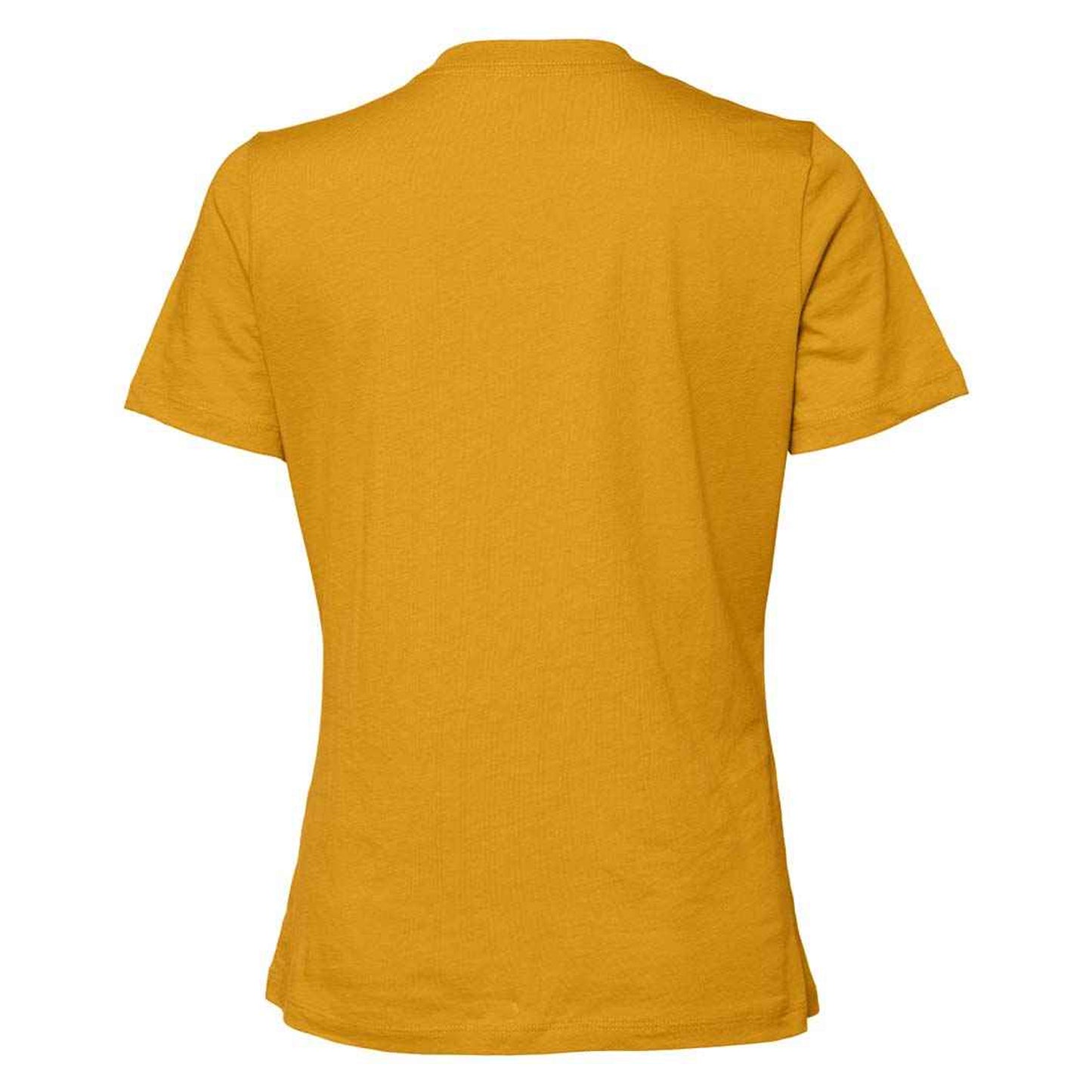 Mustard Yellow - Back - Bella + Canvas Womens-Ladies Jersey Relaxed Fit T-Shirt