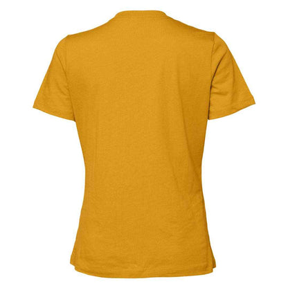 Mustard Yellow - Back - Bella + Canvas Womens-Ladies Jersey Relaxed Fit T-Shirt