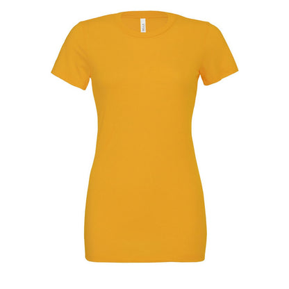 Mustard Yellow - Front - Bella + Canvas Womens-Ladies Jersey Relaxed Fit T-Shirt