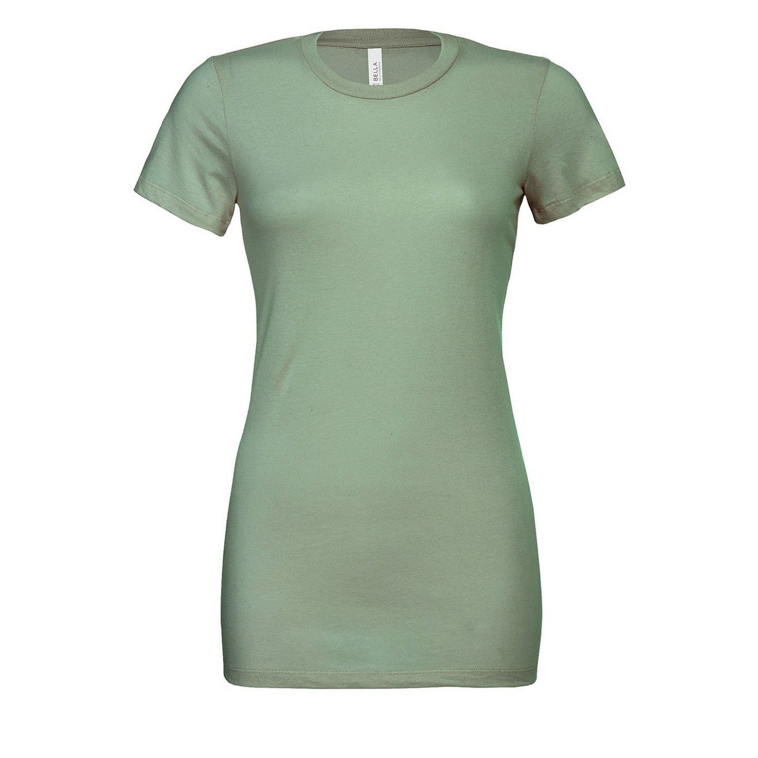 Sage Green - Front - Bella + Canvas Womens-Ladies Jersey Relaxed Fit T-Shirt