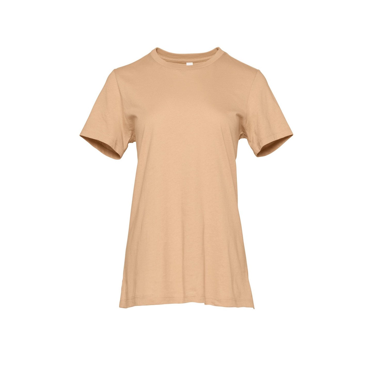 Sand Dune - Front - Bella + Canvas Womens-Ladies Jersey Relaxed Fit T-Shirt