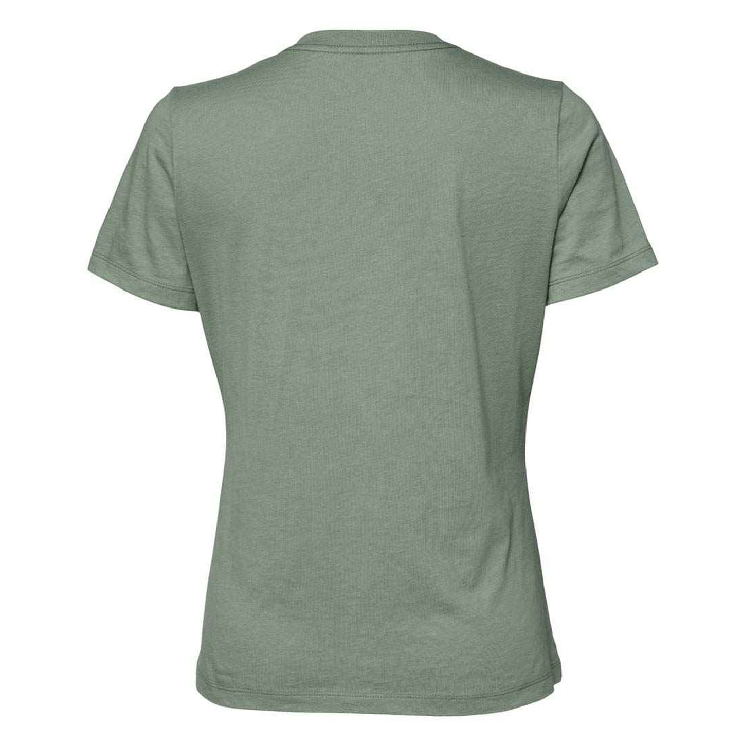 Sage Green - Back - Bella + Canvas Womens-Ladies Jersey Relaxed Fit T-Shirt