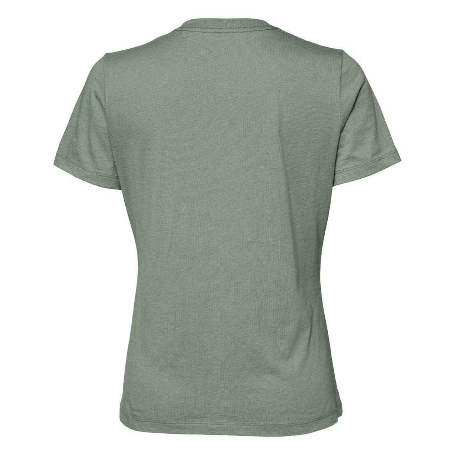 Sage Green - Back - Bella + Canvas Womens-Ladies Jersey Relaxed Fit T-Shirt