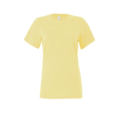 Heather French Vanilla - Front - Bella + Canvas Womens-Ladies Heather Jersey T-Shirt