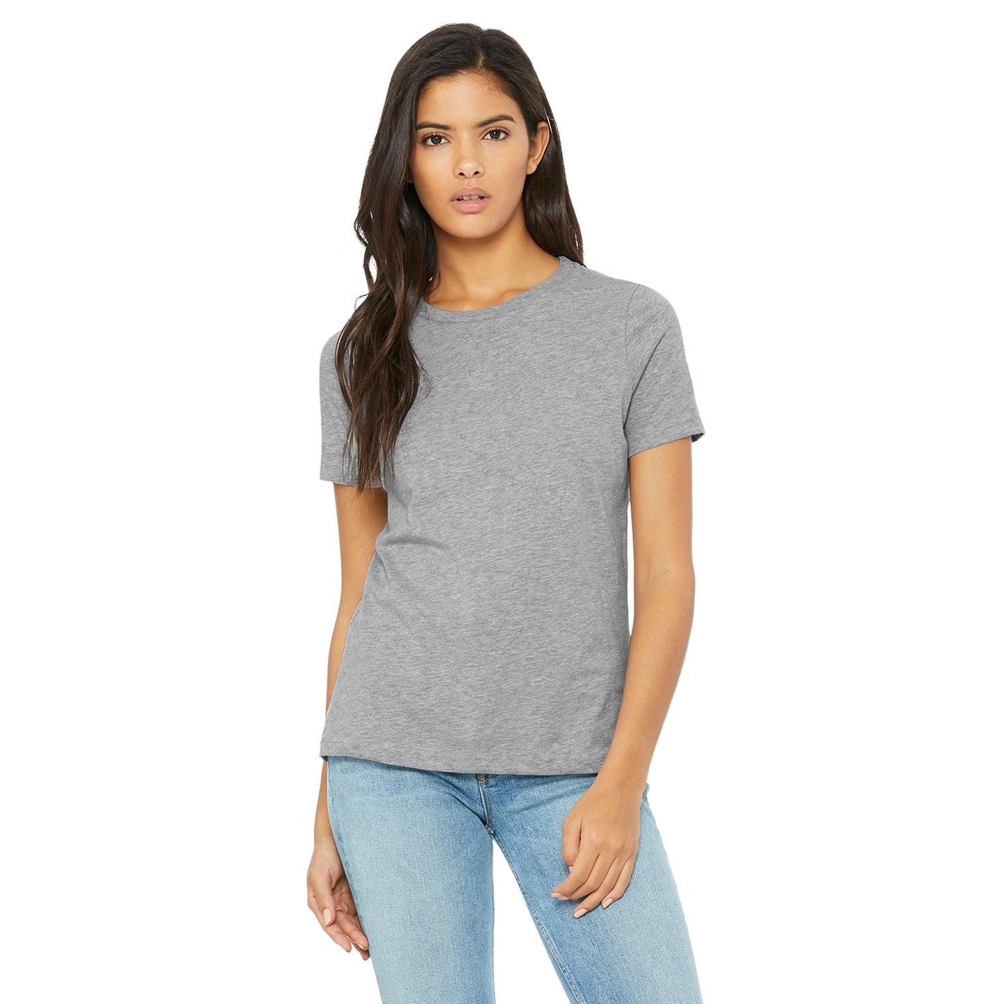 Athletic Grey - Lifestyle - Bella + Canvas Womens-Ladies Heather Jersey T-Shirt