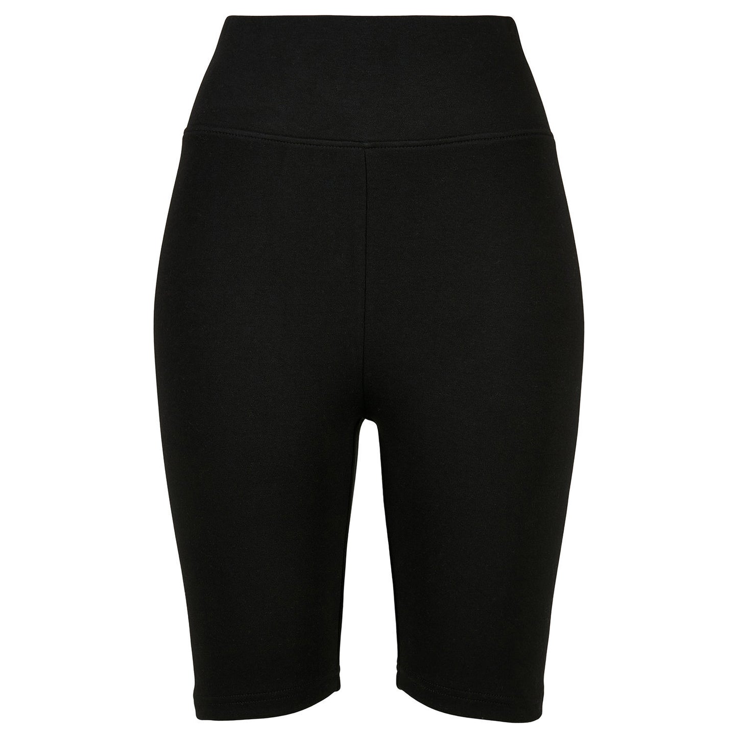 Black - Front - Build Your Brand Womens-Ladies High Waist Cycling Shorts