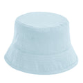 Powder Blue - Front - Beechfield Childrens-Kids Organic Cotton Bucket Hat