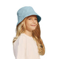 Powder Blue - Back - Beechfield Childrens-Kids Organic Cotton Bucket Hat