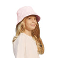 Powder Pink - Back - Beechfield Childrens-Kids Organic Cotton Bucket Hat