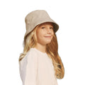 Sand - Back - Beechfield Childrens-Kids Organic Cotton Bucket Hat