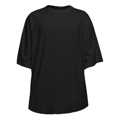 Black - Front - Build Your Brand Mens Oversized T-Shirt