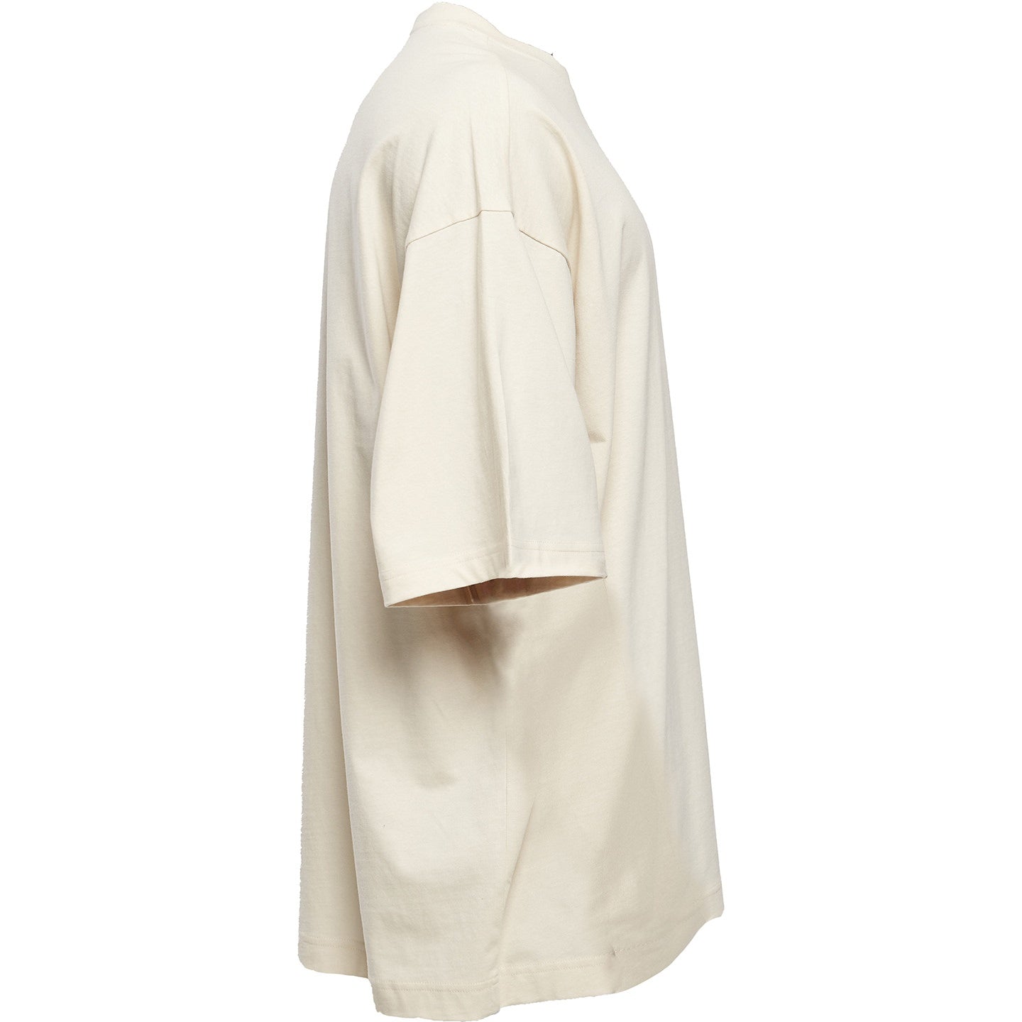 White Sand - Side - Build Your Brand Mens Oversized T-Shirt