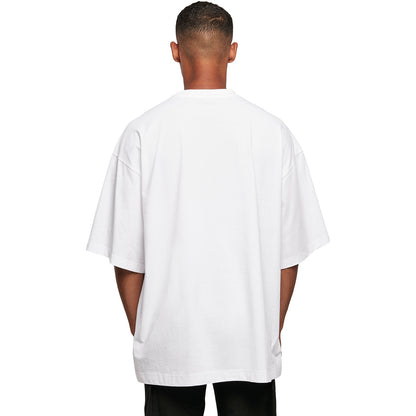 White - Back - Build Your Brand Mens Oversized T-Shirt