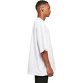 White - Side - Build Your Brand Mens Oversized T-Shirt