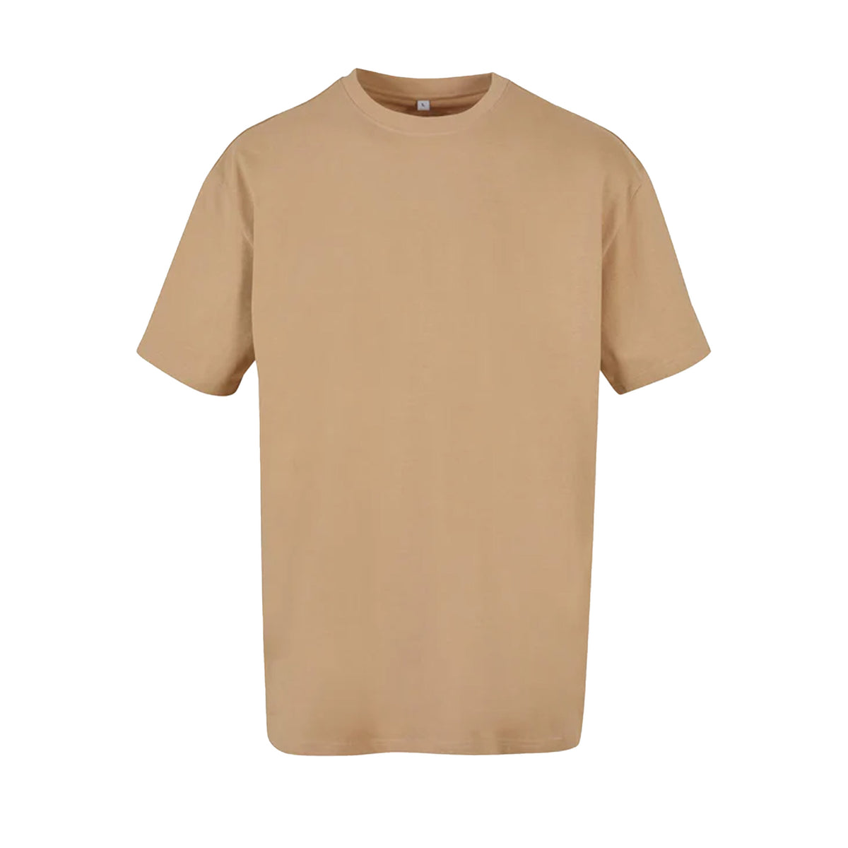 Union Beige - Front - Build Your Brand Mens Oversized T-Shirt