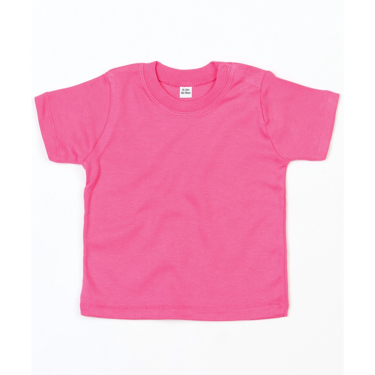 Fuchsia - Front - Babybugz Baby T-Shirt